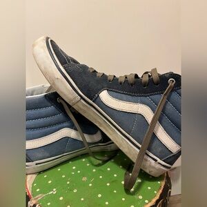 Vans Sk8-Hi Pro Blue & White core classic High Tops skateboard Pop Cush insoles